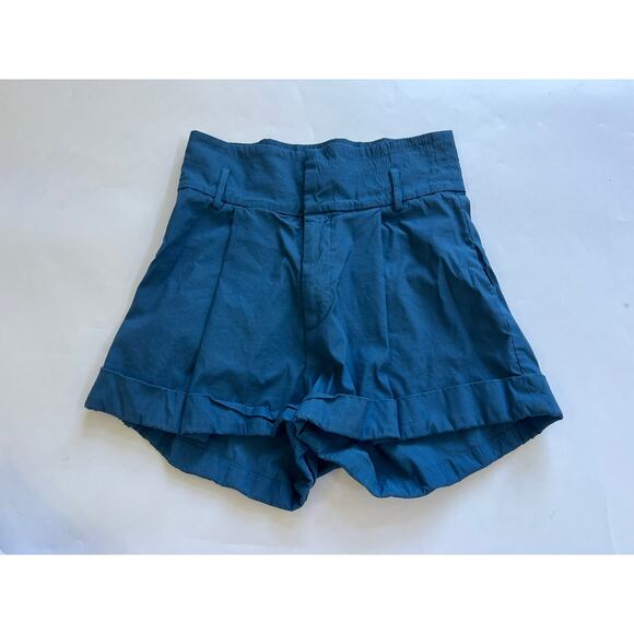 Sea New York Blue High Waist Mini Shorts Womens Size 6 - Picture 1 of 10